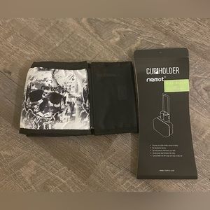 Riemot Luggage Travel Cup Holder Free Hand Drink Caddy - Hold Two Coffee Mugs